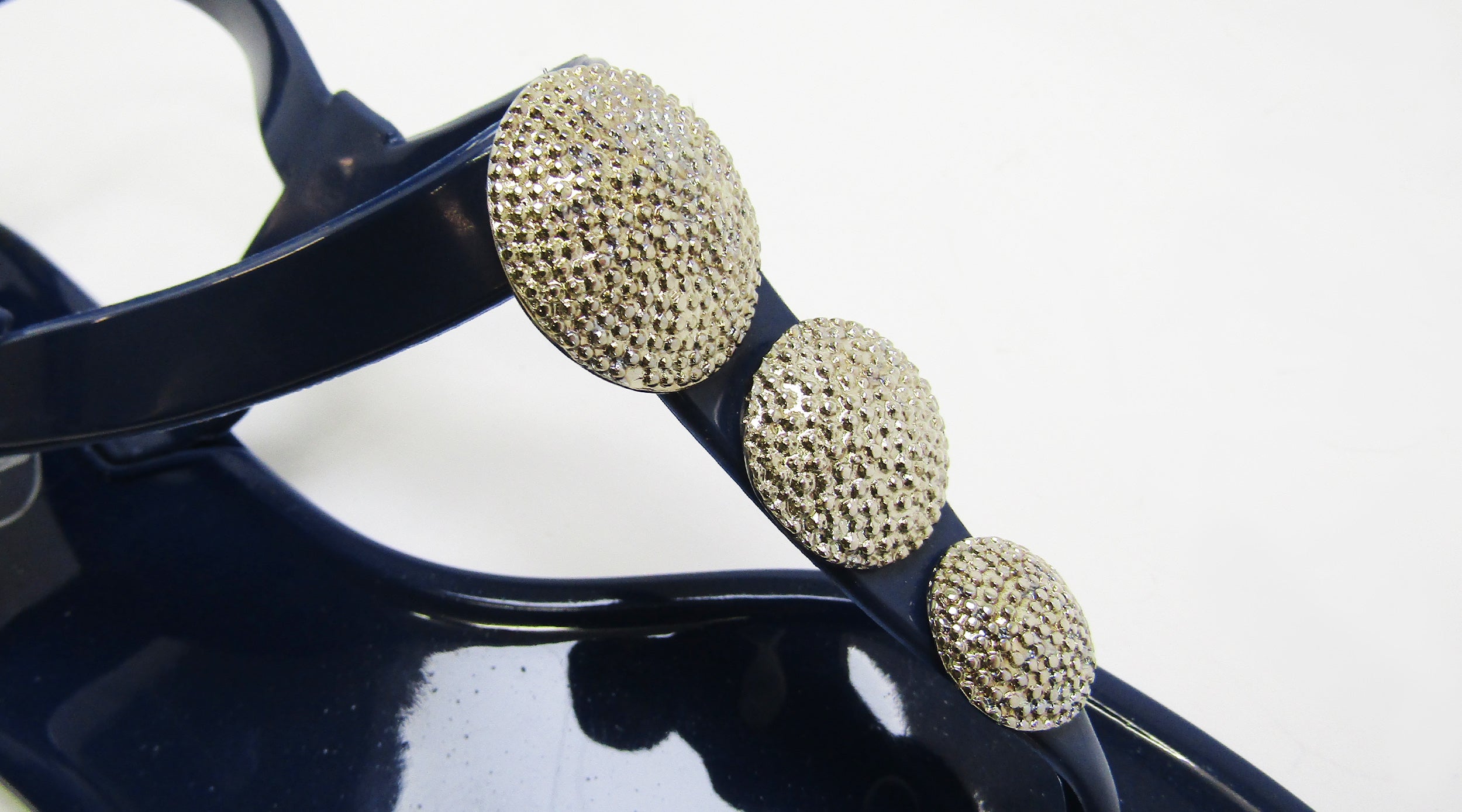 Robot Navy Sandal- Silver Studs - Image 2