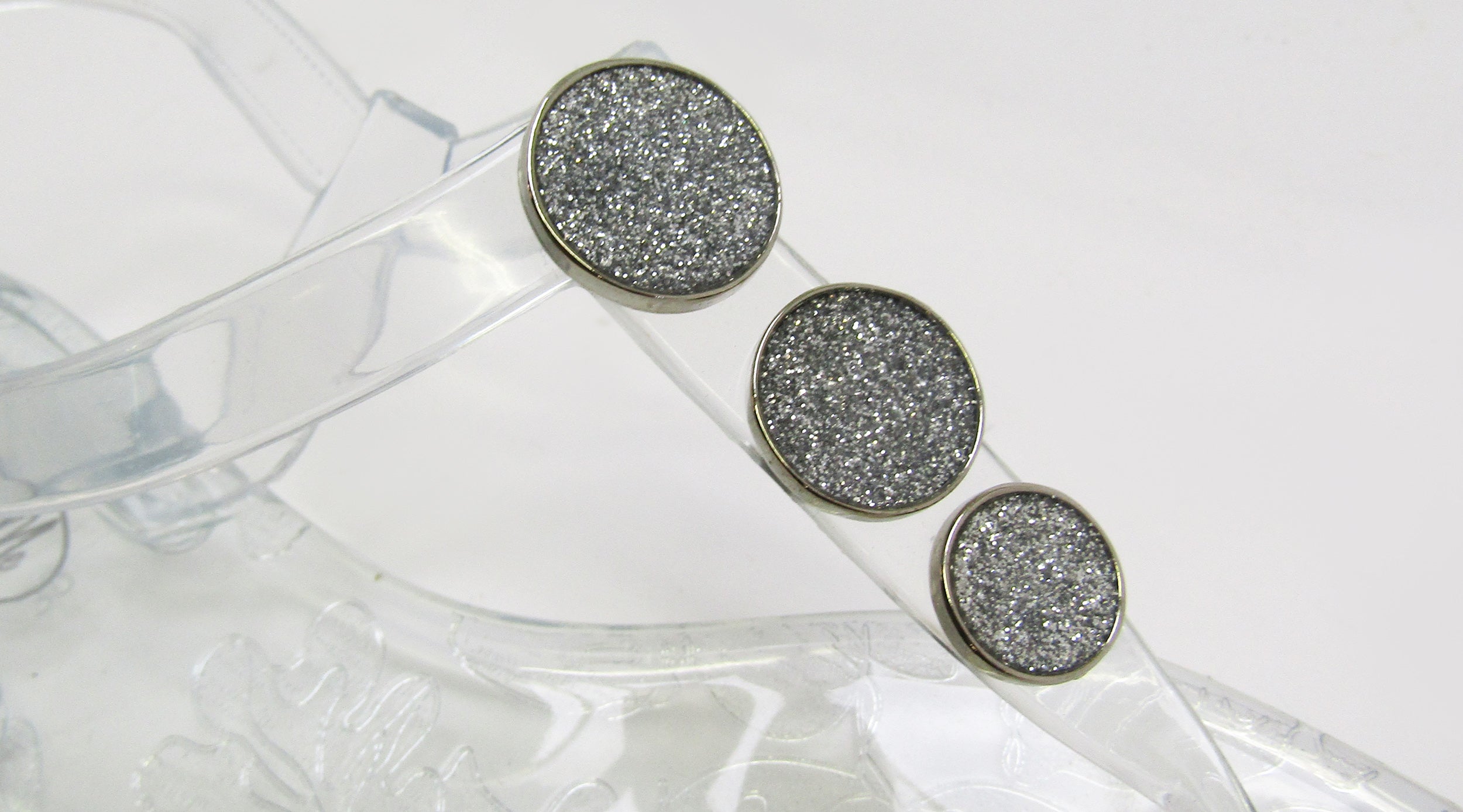 Robot Clear Sandal- Glitter Studs - Image 2