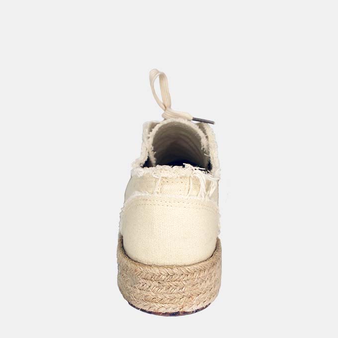 Ella Eggshell Espadrille Sneakers - Image 8