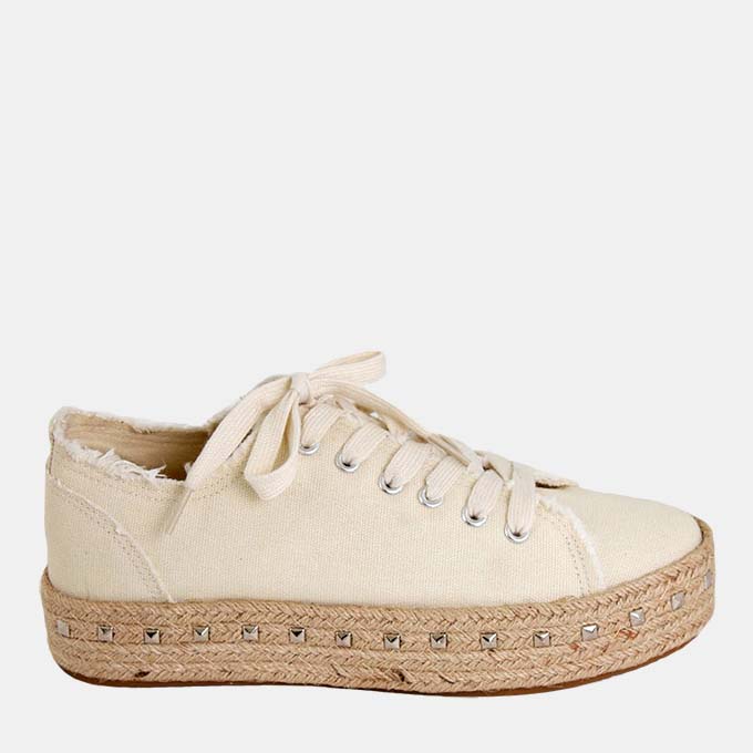 Ella Eggshell Espadrille Sneakers