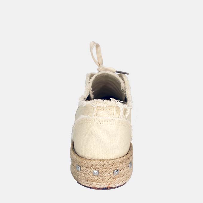 Ella Eggshell Espadrille Sneakers - Image 7