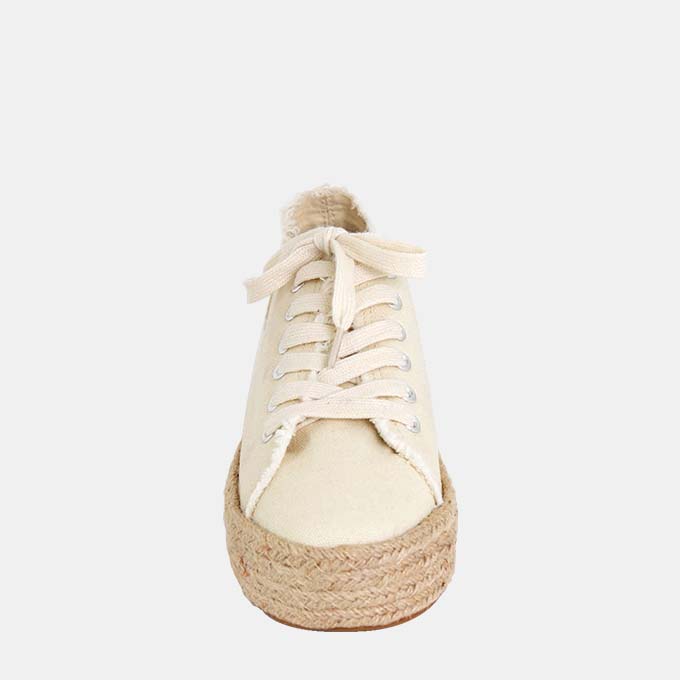 Ella Eggshell Espadrille Sneakers - Image 6