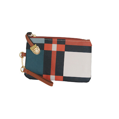 Tan & Plaid Handbag/Backpack Set - Image 5
