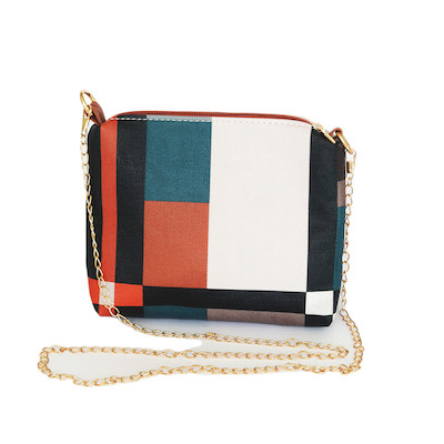Tan & Plaid Handbag/Backpack Set - Image 4