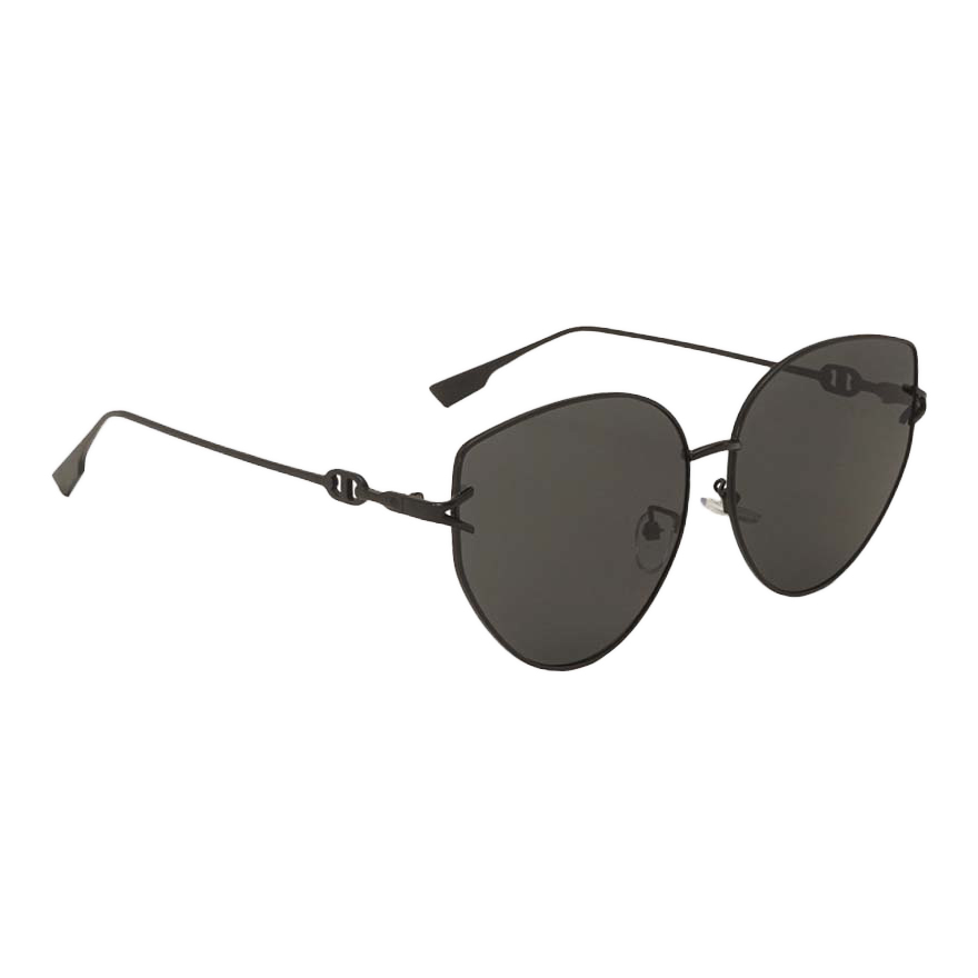 SLIM METAL FRAME AVIATOR SUNGLASSES- BLACK